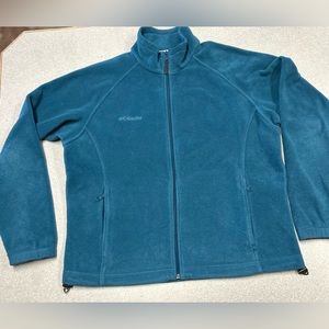 Columbia brand vintage x-large women’s zip up sweater jacket